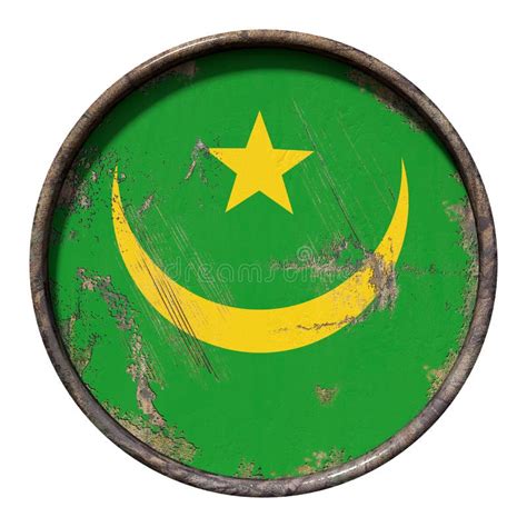 Old Mauritania flag stock illustration. Illustration of background ...