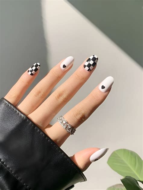 30 Chic Checkerboard Nail Designs To Look Awesome