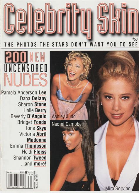 Celebrity Skin #53 Magazine Mira Sorvino Ashley Judd Sharon Stone Naomi