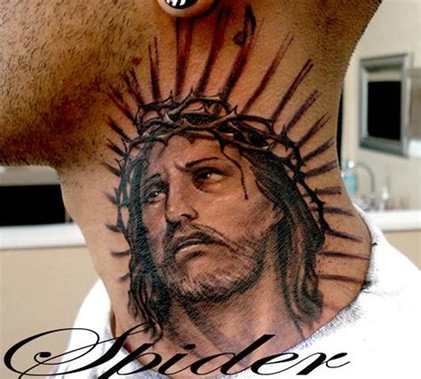 18+ Jesus Neck Tattoo - MellanieBrehme