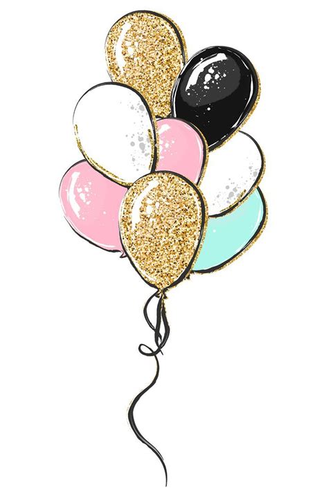 Воздушные шарики. | Happy birthday clip art, Birthday clips, Baby clip art