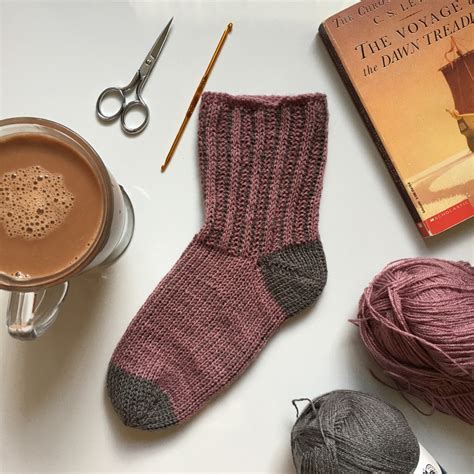 Socks in the Round; A Tunisian Crochet Pattern - Mode Bespoke