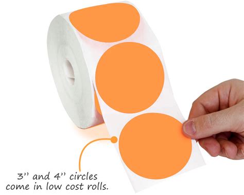 Colored Circle Stickers | Free Shipping from LabelLab