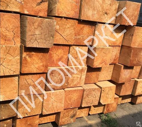 Брус лиственница 200*200*6000, цена в Новосибирске от компании ПИЛОМАРКЕТ