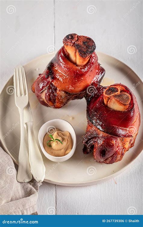 Aromatic Schweinshaxe Made of Fresh Raw Meat Stock Photo - Image of ...