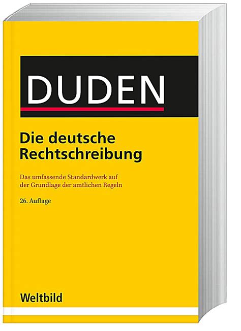 DUDEN - Die deutsche Rechtschreibung 26. Auflage Weltbild-Ausgabe portofrei