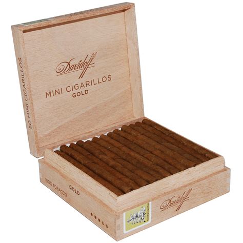 davidoff minis mini cigarillos gold    box   nh cigars