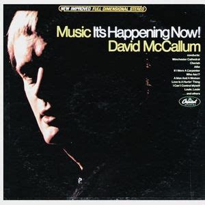 David McCallum - Music: It's Happening Now! Lyrics and Tracklist | Genius