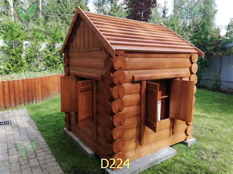 Домики: Домик для садовой техники с широкими воротами арт.D224