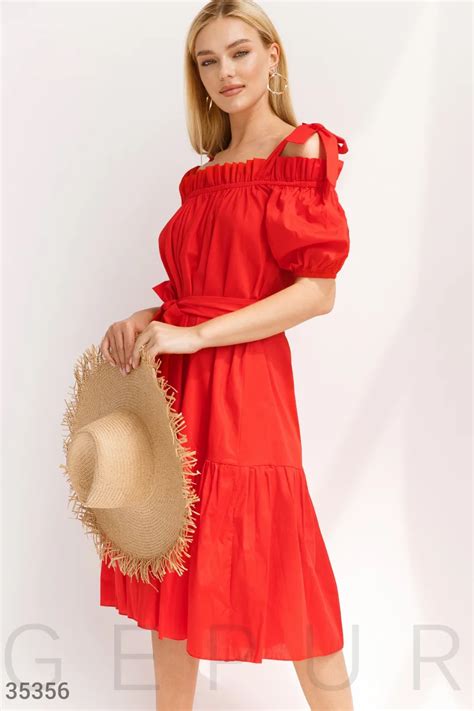 Сарафан с открытыми плечами (№ 35356) ♡ Gepur - women clothes store