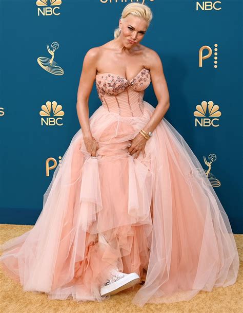 Hannah Waddingham's Emmys Red Carpet Secret Is Her Sequin Sneakers