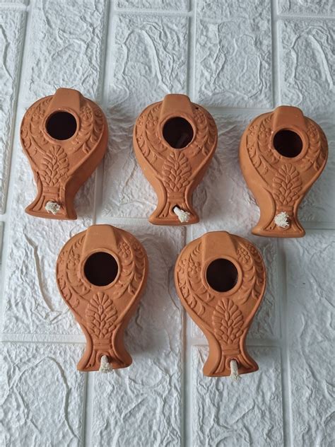 5 X HERODIAN OIL LAMP Ancient Biblical Antique Replica Israel | Etsy