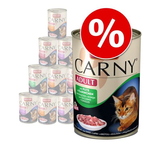 Animonda Carny Adult 12 x 400 g Mix-Sparpaket (4 verschiedene Varianten ...