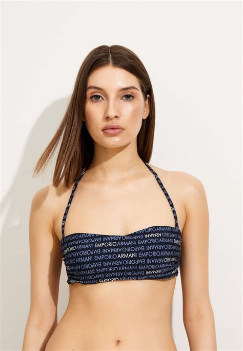Купальник Emporio Armani, цвет: синий, RTLADH140001 — купить в интернет ...