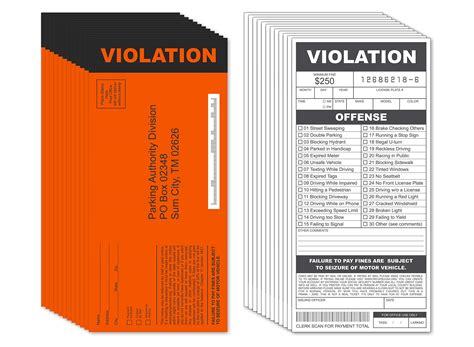 Amazon.com: Fake Parking Tickets Prank - Qty 25, Joke Violation Parking
