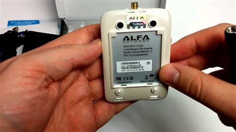 Alfa AWUS036NHR v2 2W UNBOXING V2 2 4 GHz 5 8 GHz - YouTube