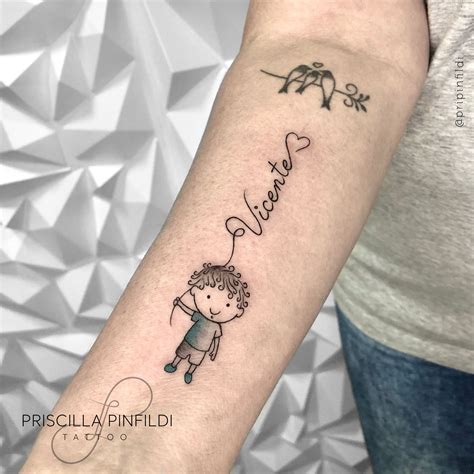 Delicadas Tatuagem Filho