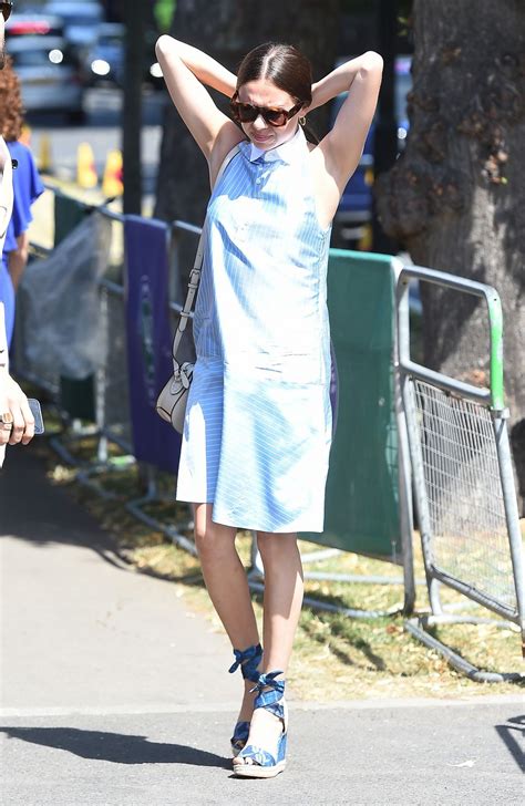 BEL POWLEY Arrives at Wimbledon Tennis Championships in London 07/10 ...