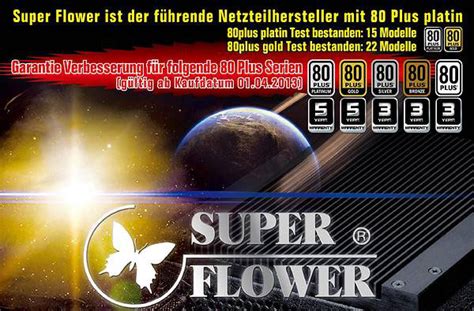 Super Flower расширила гарантию на блоки питания