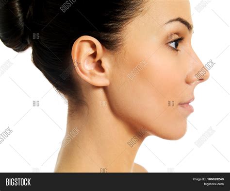 side profile face woman