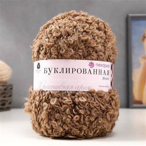 Пряжа для вязания Пехорка "Буклированная" 30% мохер,20% шерсть,50% ...
