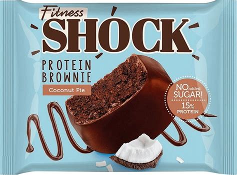Buy FitnesShock Protein Brownie Coconut Pie (50g) from AED16 with ...