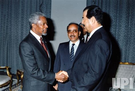 Photo: UN Secretary General Kofi Annan meets with Iraqi President ...