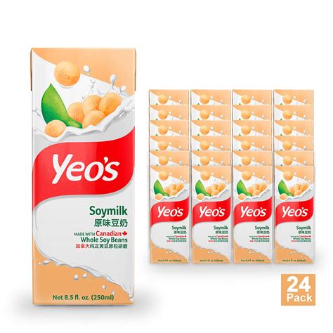 Amazon.com: Yeo's Soy Milk Drink, 8.5 Oz (Pack of 24) - Low Calorie