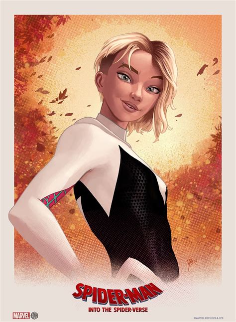 spider man   spider verse gwen stacy fanart ehtn