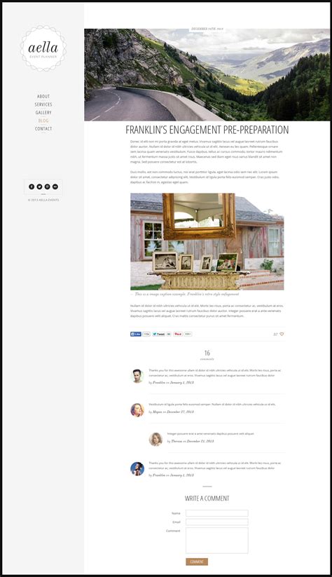 Aella :: PSD Template for Event Planners by MunFactory | ThemeForest