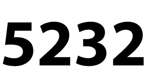 Zahl 5232