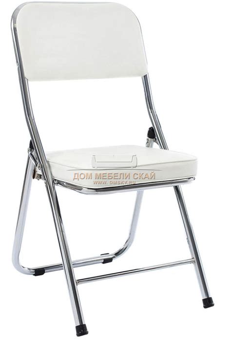 Стул Chair раскладной, экокожа белого цвета - купить в Москве недорого ...