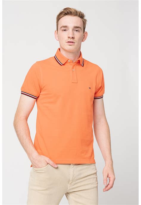 Тениска с яка Tommy Hilfiger