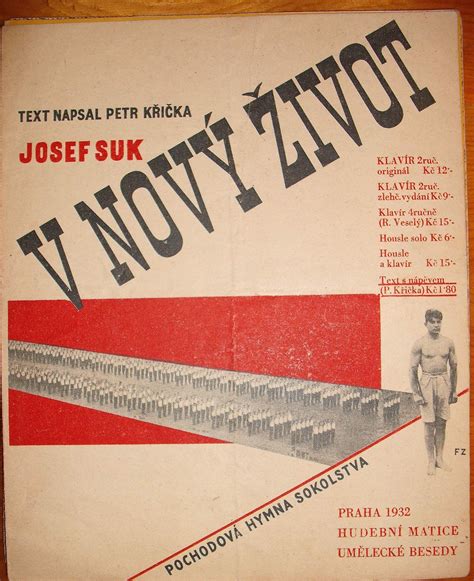 european illustrated books: Frantisek Zelenka design for czech sheet music