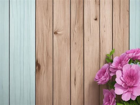 Premium AI Image | Mur de bois gris avec marguerite blanche