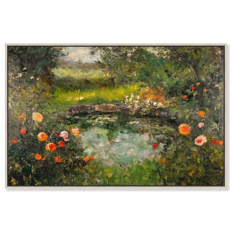 Water Lily Dream II Canvas Classic Floral Art by Art Remedy, Silver
