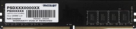 Patriot PSD48G266681 Signature Line DDR4 8GB 2666MHz UDIMM Memory ...