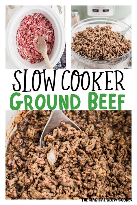 how to slow cook ground beef