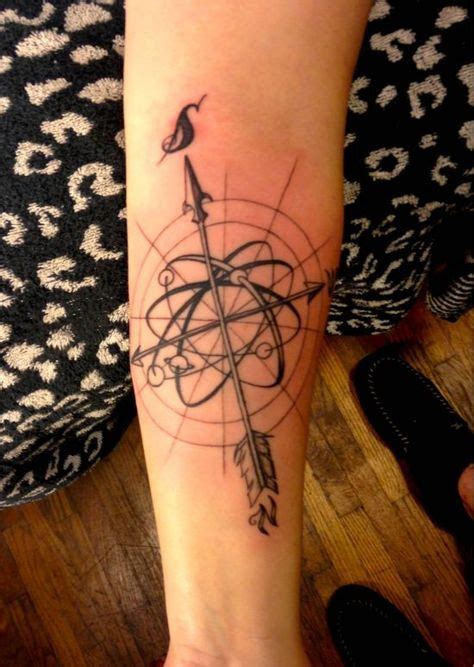 Arrow Through Compass Tattoo Ideas | Compass tattoo, Compass tattoo ...