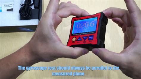 DXL360S Digital protractor Gyroscope usage tutorial - YouTube