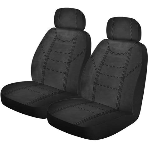 repco front car seat covers polyester black pair repco repco