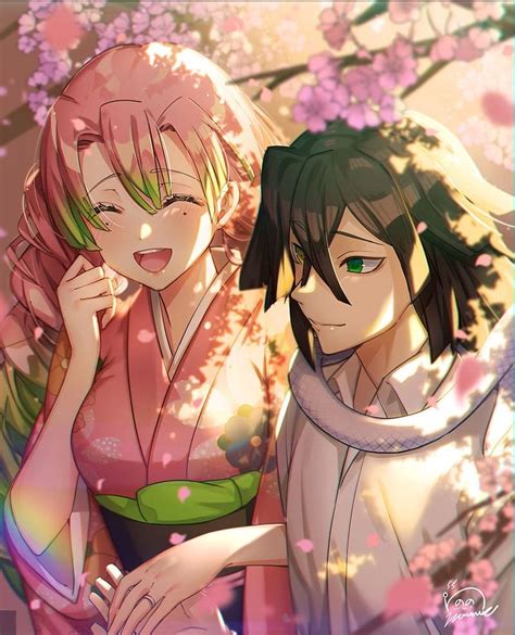 Mitsuri x obanai, love, demon slayer, HD phone wallpaper | Anime, Anime