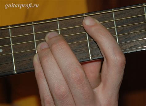 Аккорд D для гитары