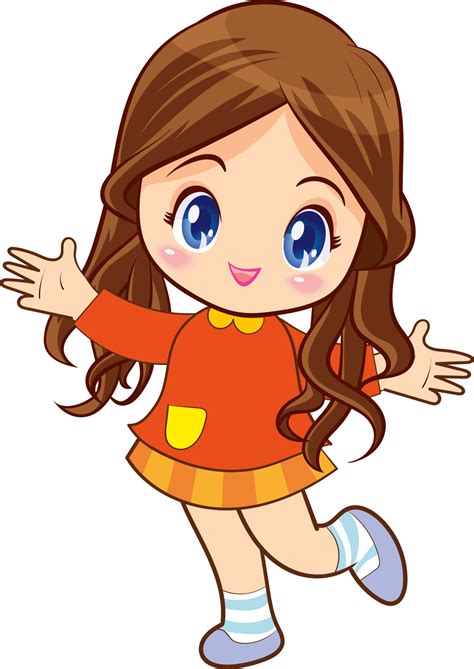 cute little children girl or kids cartoon character 23617400 PNG