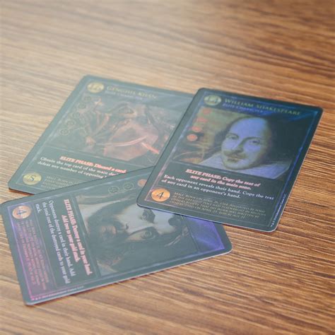Custom Printed Holographic Card Game