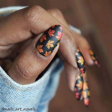 16 Fall Leaf Nail Art Designs That'll Put You In An Autumnal Mood