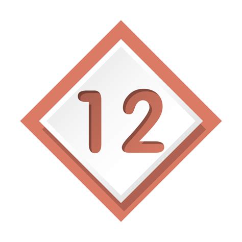 Free Bullet with number 12 19786559 PNG with Transparent Background