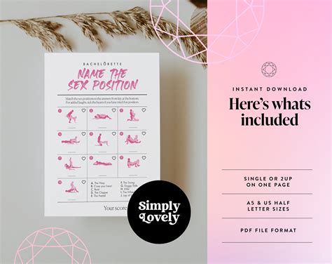 Bachelorette Party X Rated Guess the Sex Position Game | Modern