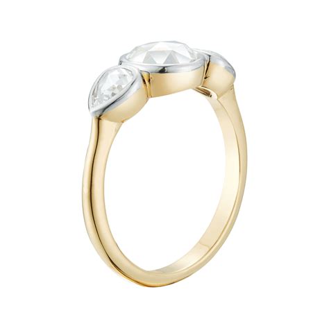 ROUND & PEAR ROSE CUT ENGAGEMENT RING – Finn