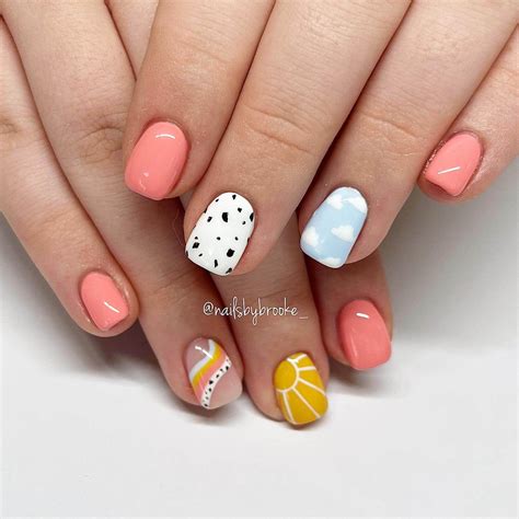 Pintura Dia Das Criancas - 31 Cute Summer Nail Designs - Sparkling Boy Ideas
